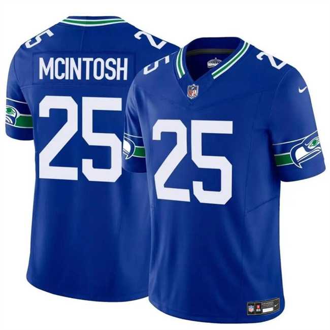 Men & Women & Youth Seattle Seahawks #25 Kenny McIntosh Royal 2024 F.U.S.E Throwback Vapor Limited Football Stitched Jersey->seattle seahawks->NFL Jersey